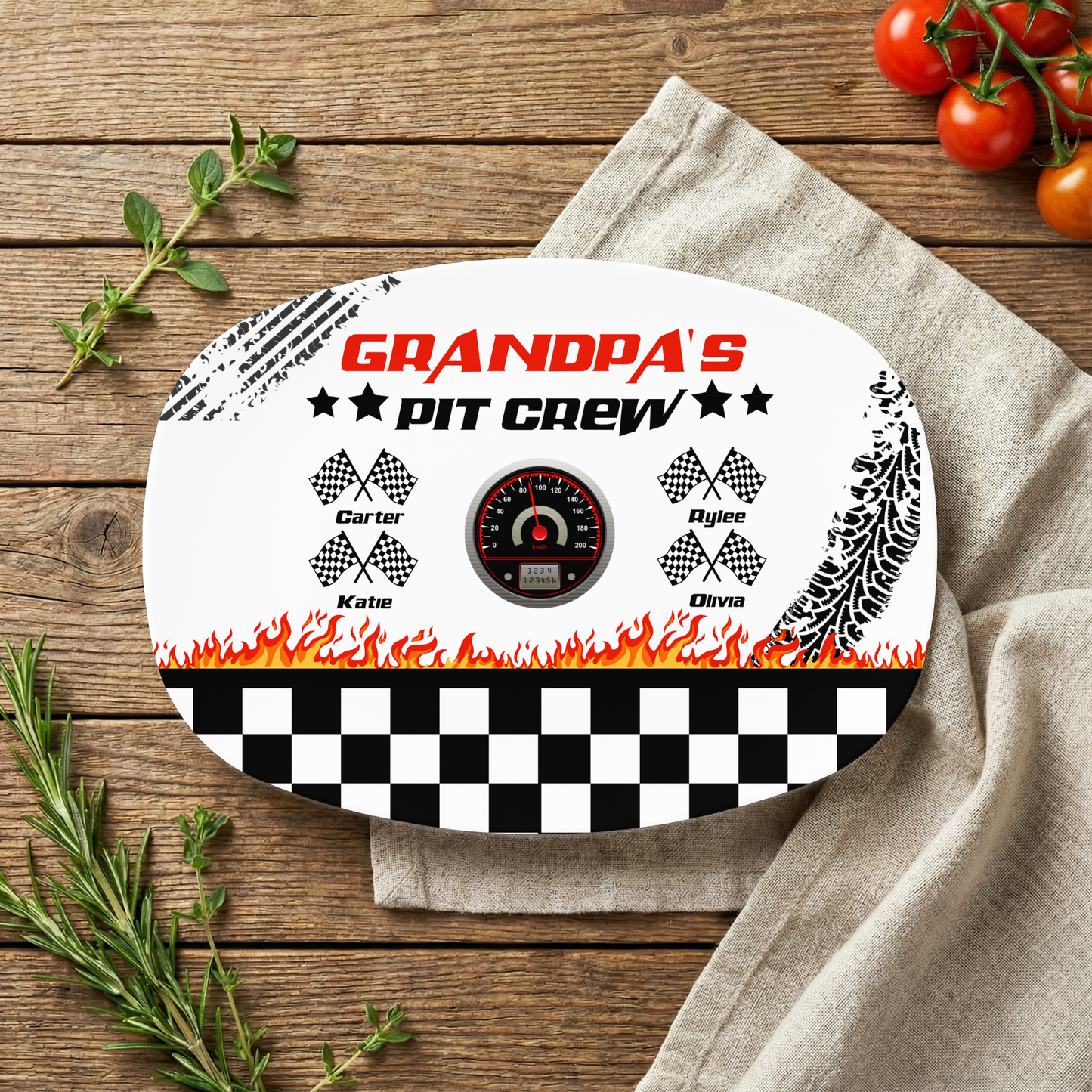 Pit Crew Racing Platter