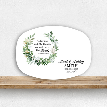 Joshua 24-15 Wedding Platter