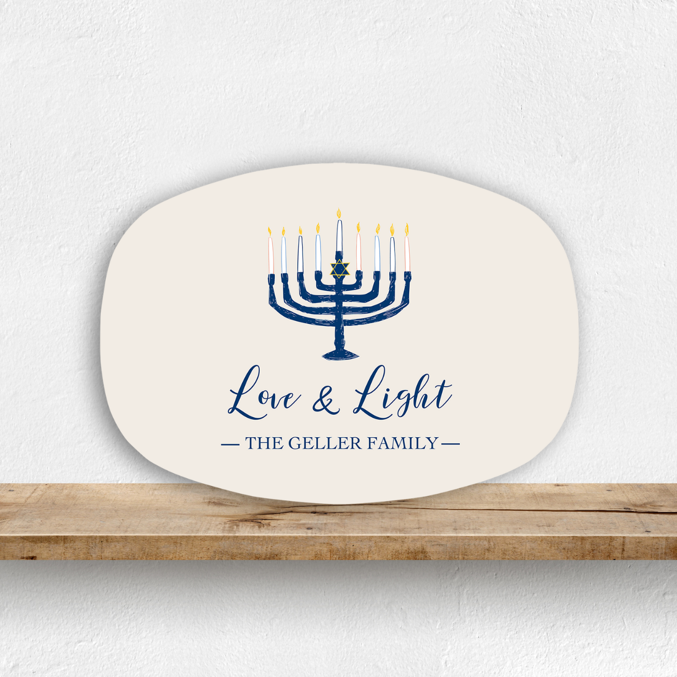 Hannukah Love & Light Platter