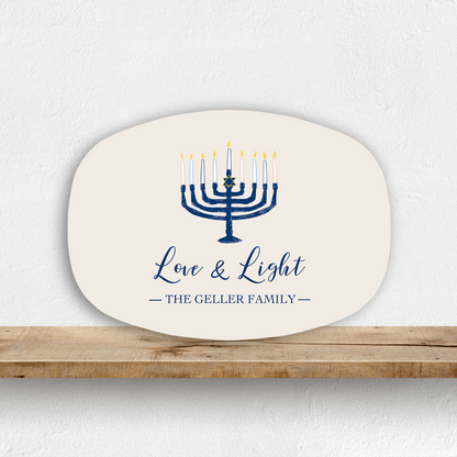 Hannukah Love & Light Platter