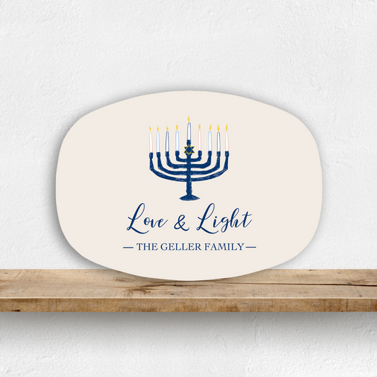 Hannukah Love & Light Platter