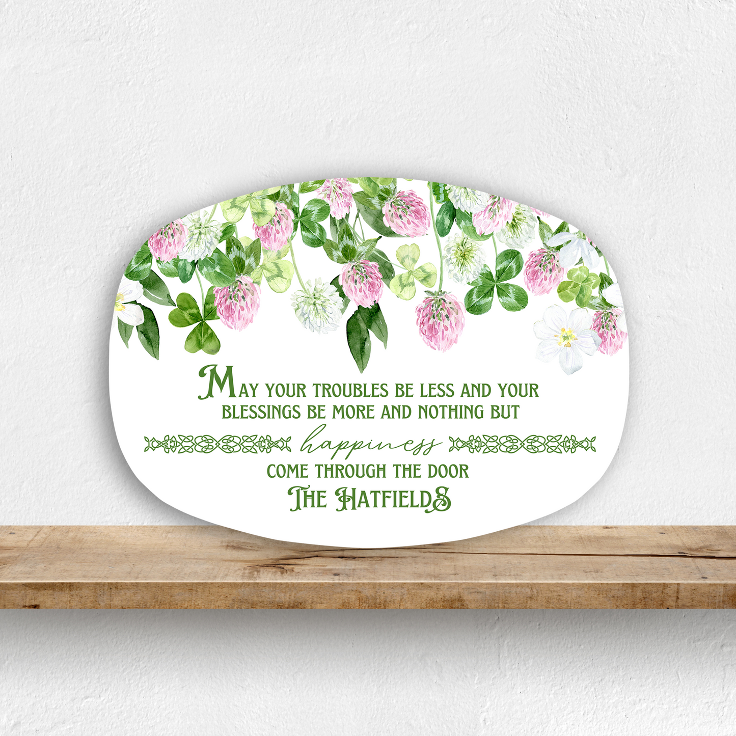 Irish blessing Personalized Wedding Platter