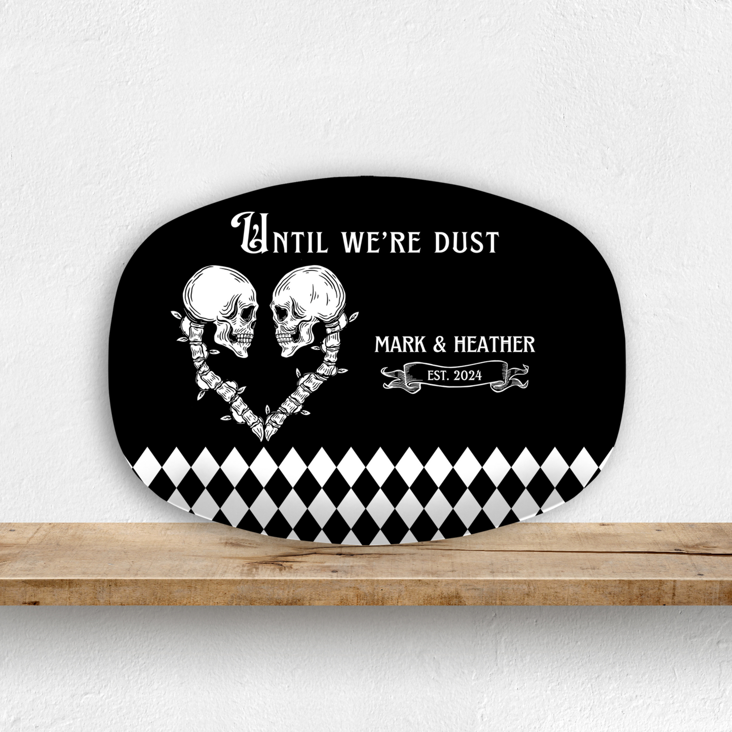 Until We're Dust Personalized Wedding Platter