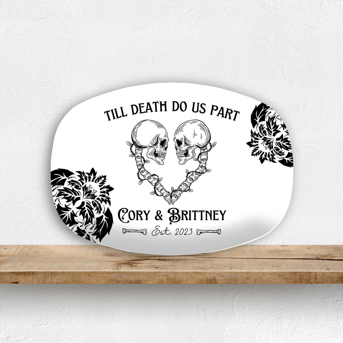 Till Death Do Us Part Wedding Platter