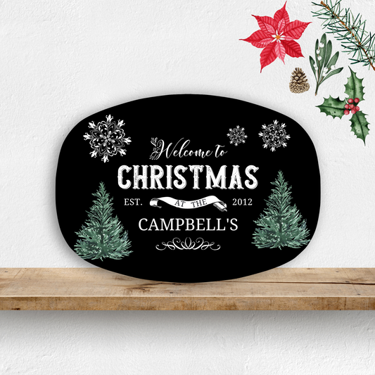 Modern Farmhouse Christmas Platter