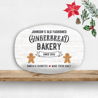 Gingerbread Bakery Personalized Platter