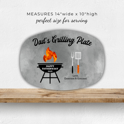 Happy Father's Day Personalized Grilling Platter