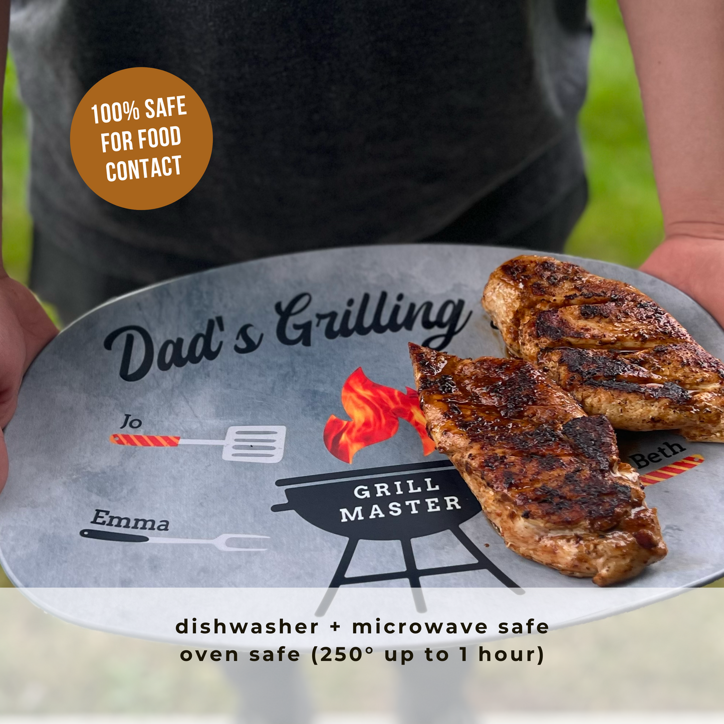 Happy Father's Day Personalized Grilling Platter