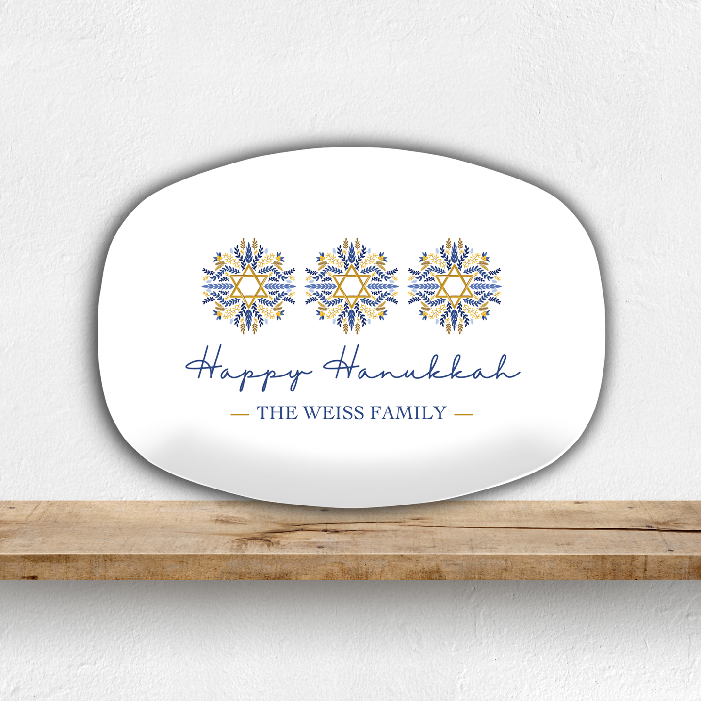 Happy Hanukkah Latke Personalized Platter