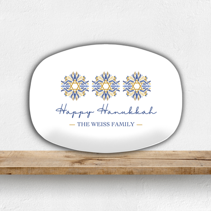 Happy Hanukkah Latke Personalized Platter