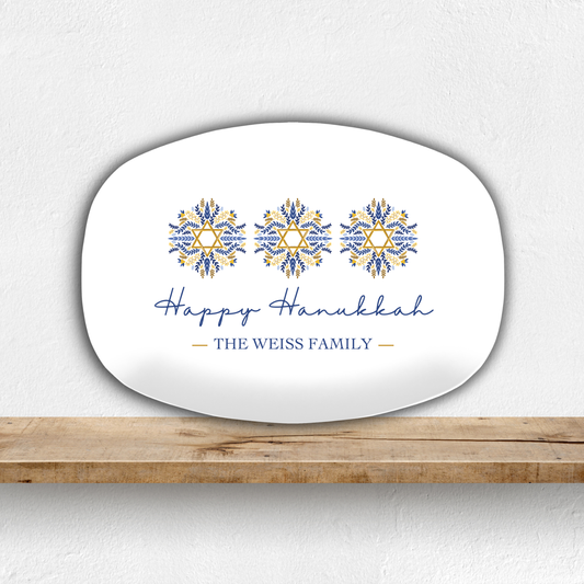 Happy Hanukkah Latke Personalized Platter