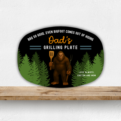 Bigfoot Personalized Grilling Plate
