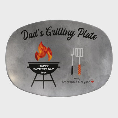 Happy Father's Day Personalized Grilling Platter