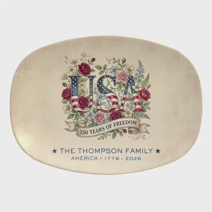 America 250 Personalized Family Platter