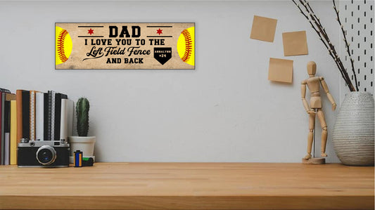 Softball Dad Sign