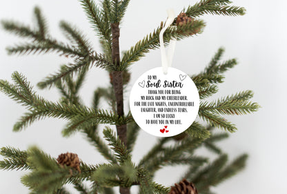 Soul Sister Friend Ornament
