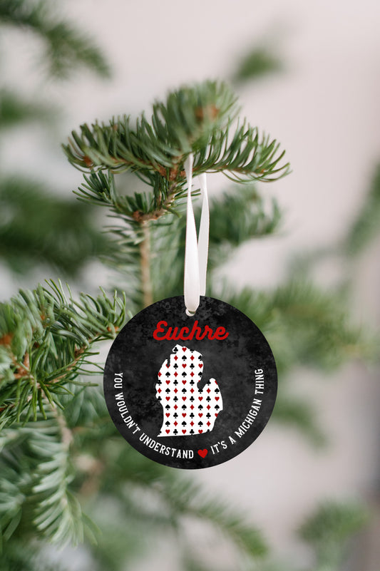 Euchre Michigan Ornament