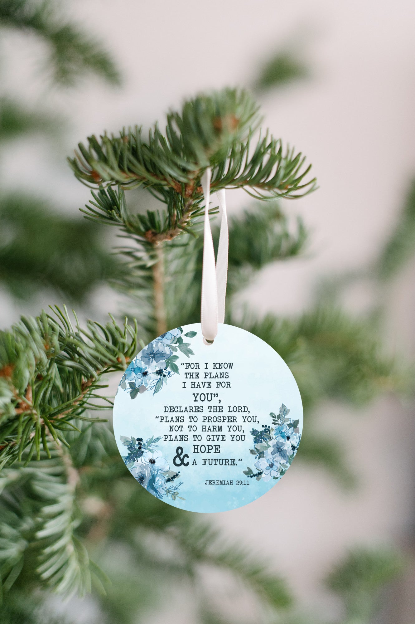Jeremiah 29:11 Christian Ornament