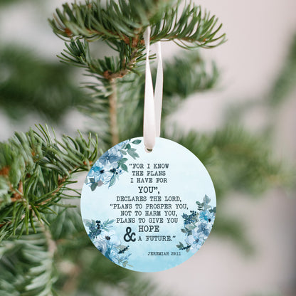 Jeremiah 29:11 Christian Ornament