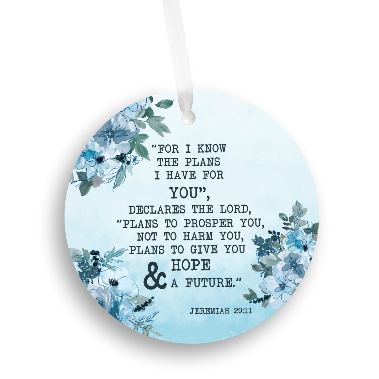 Jeremiah 29:11 Christian Ornament