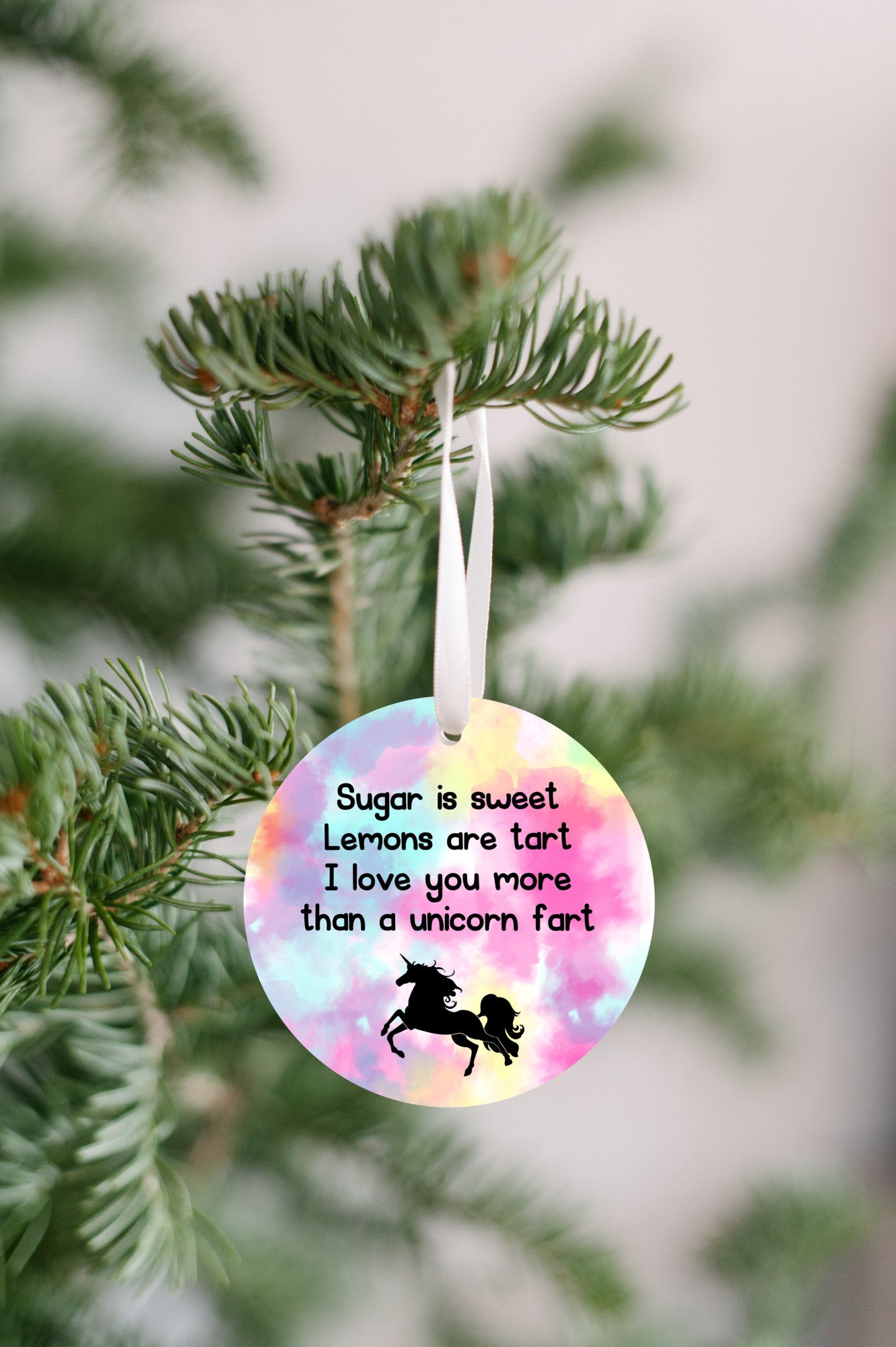 Funny Unicorn Ornament