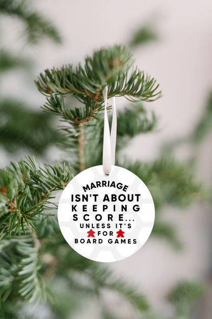Board Game Ornament, White