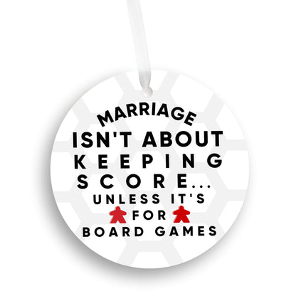Board Game Ornament, White