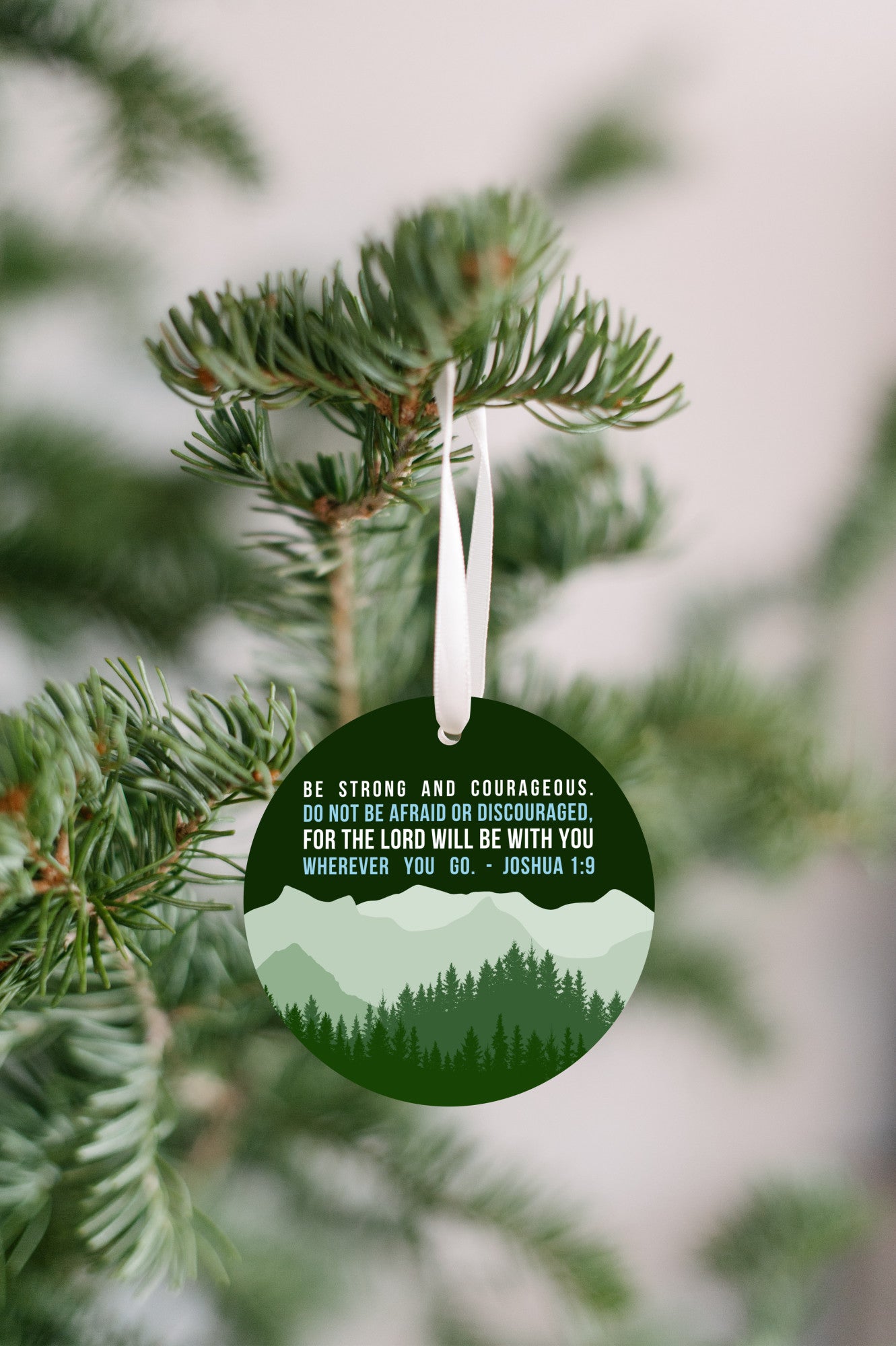 Joshua 1:9 Be  Strong and Courageous Ornament