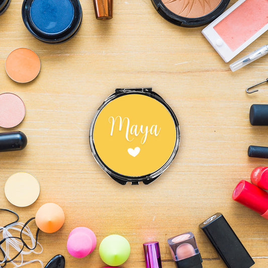 Sweet Heart Personalized Compact Mirror