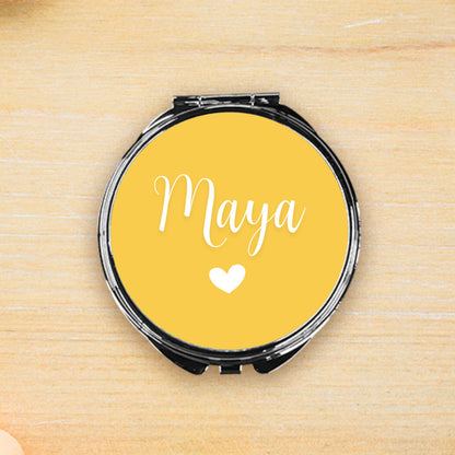 Sweet Heart Personalized Compact Mirror