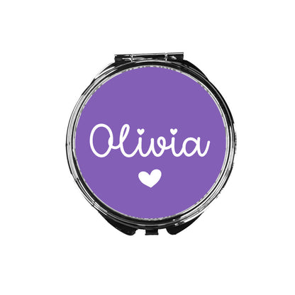 Sweet Heart Personalized Compact Mirror