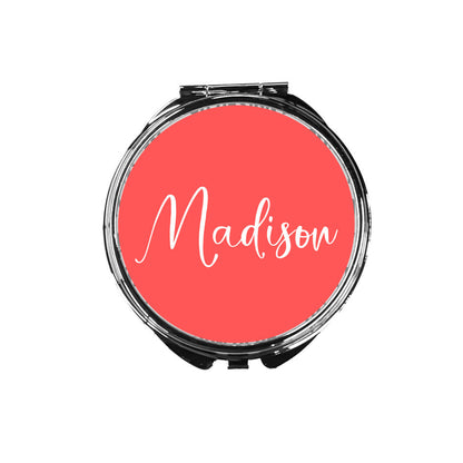 Script Name Personalized Compact Mirror