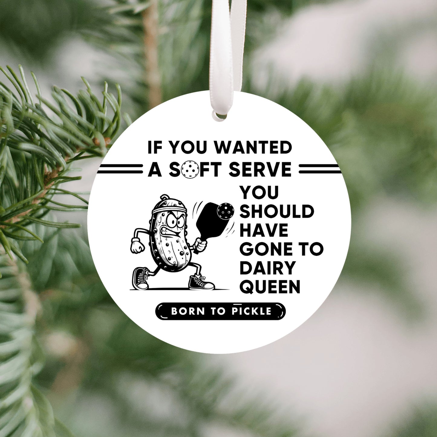 Funny Pickeball Ornament