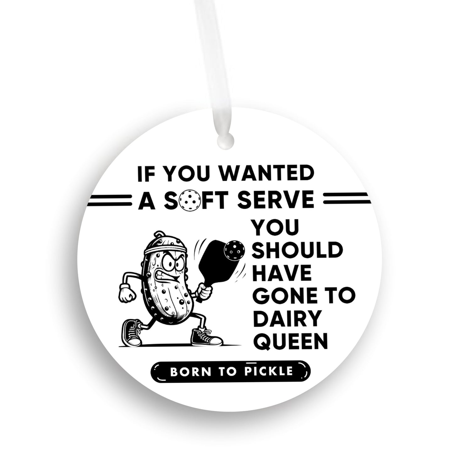 Funny Pickeball Ornament