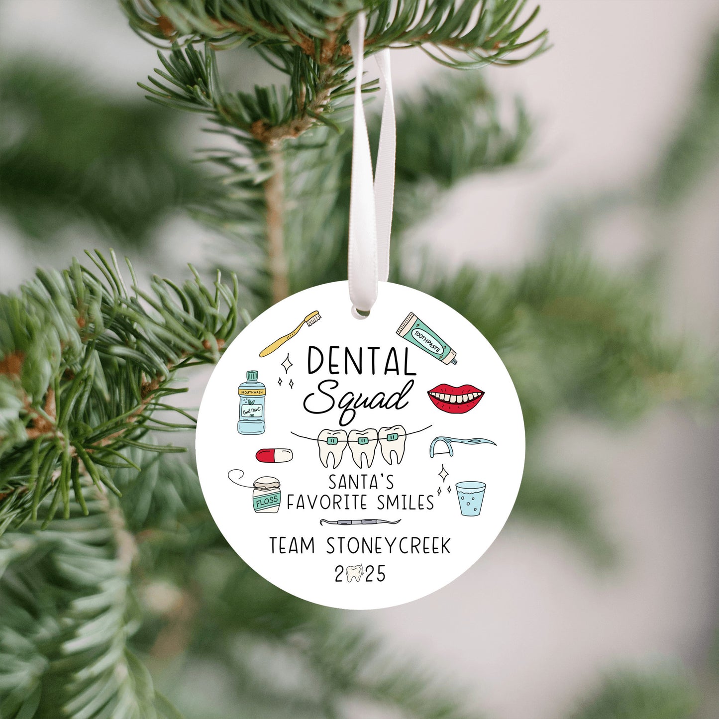 Personalized Dental Squad Ornament