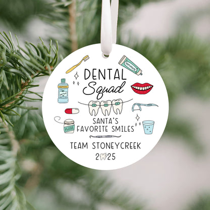 Personalized Dental Squad Ornament