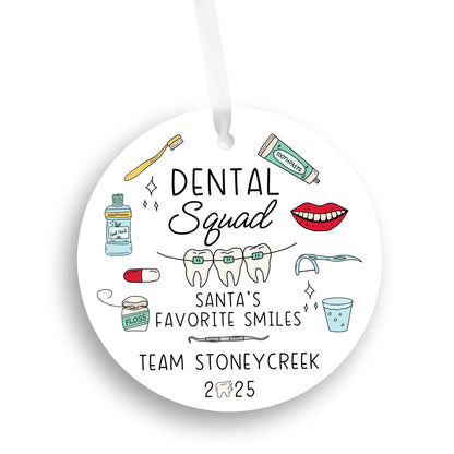 Personalized Dental Squad Ornament