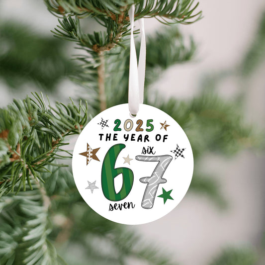 Six Seven Football Ornament