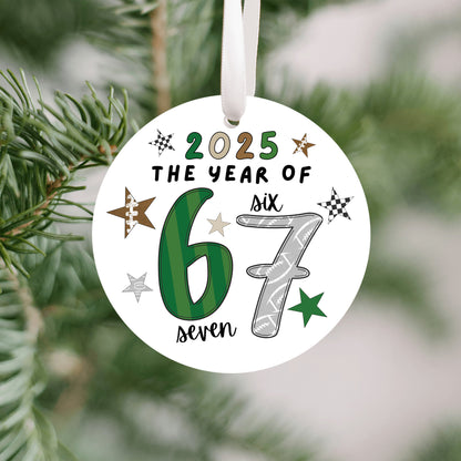 Six Seven Football Ornament