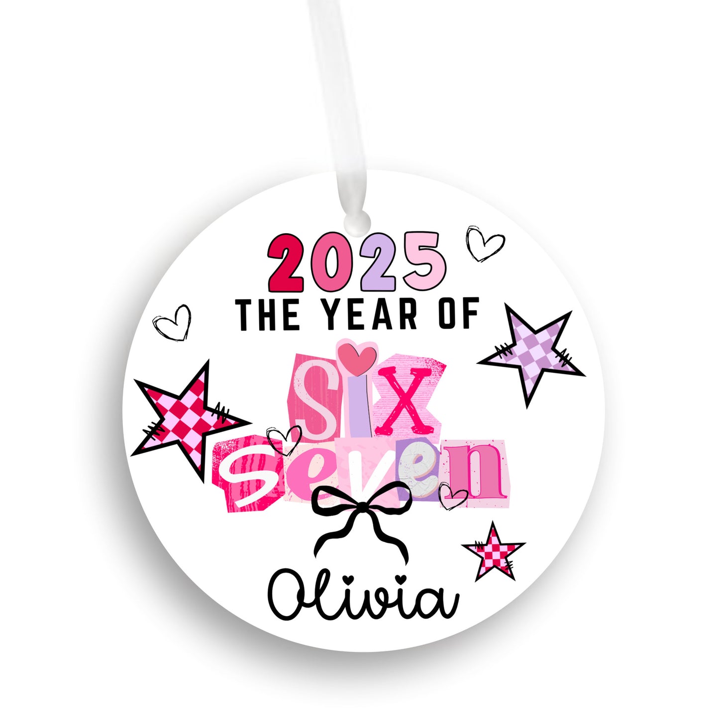 Personalized Six Seven Meme Ornament