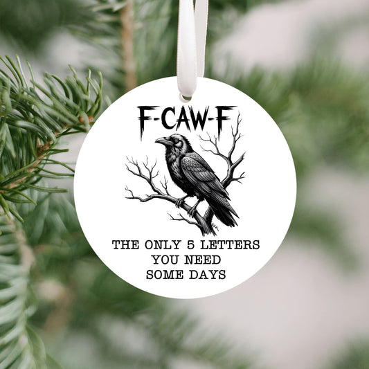 F-CAW-F Funny Christmas Ornament