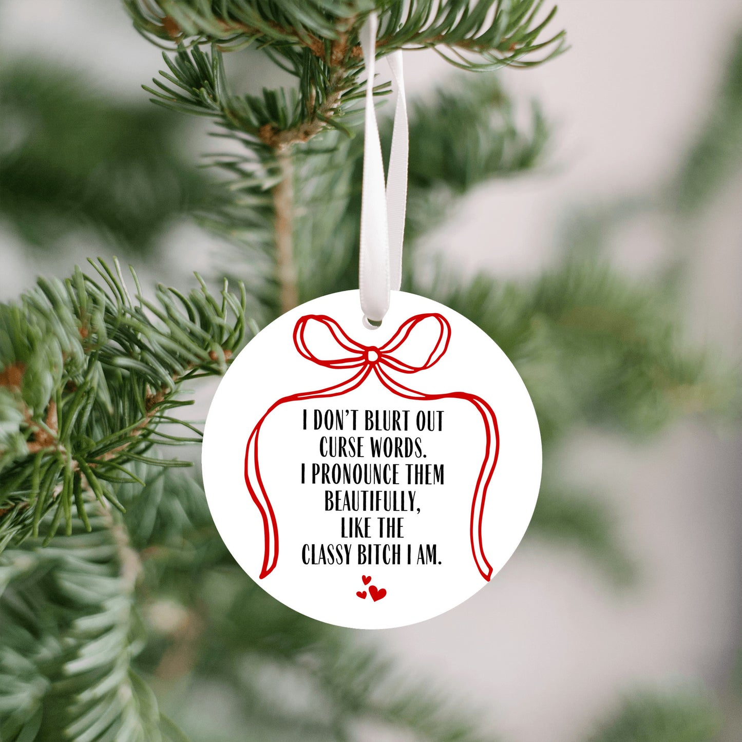 Curse Words Funny Ornament