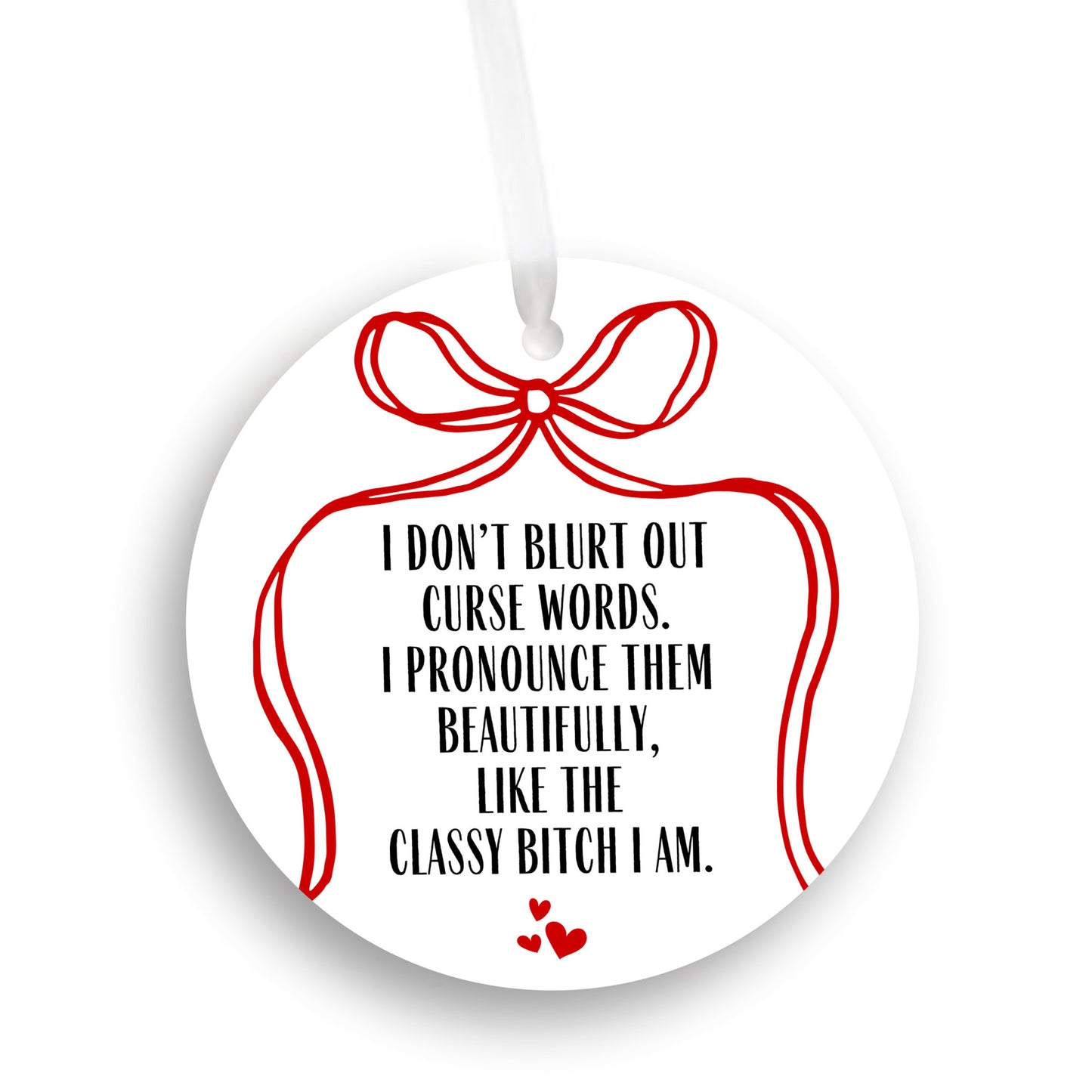 Curse Words Funny Ornament