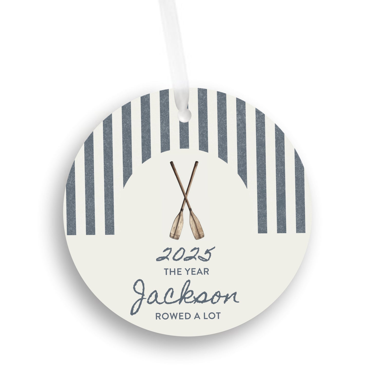 Personalized Rowing Ornament