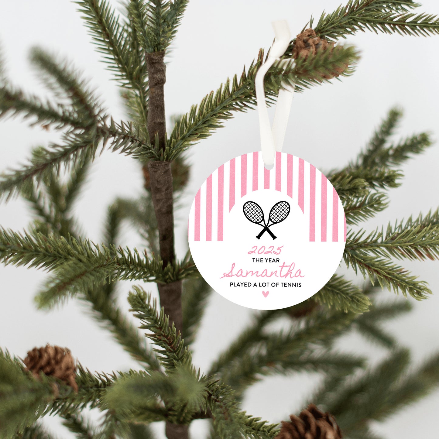 Personalized Tennis Ornament