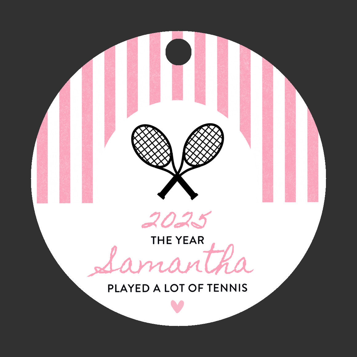Personalized Tennis Ornament