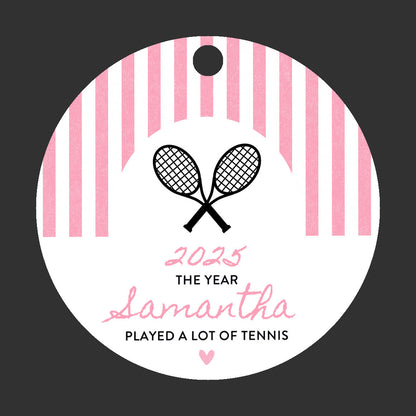 Personalized Tennis Ornament