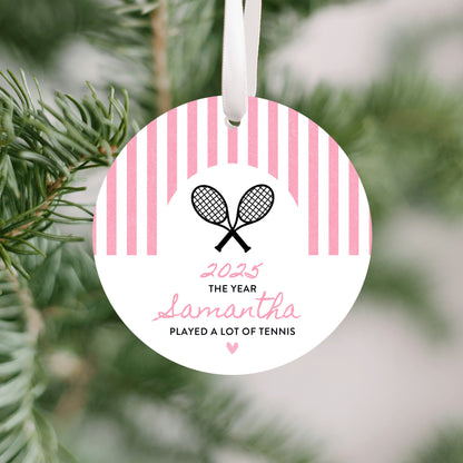 Personalized Tennis Ornament