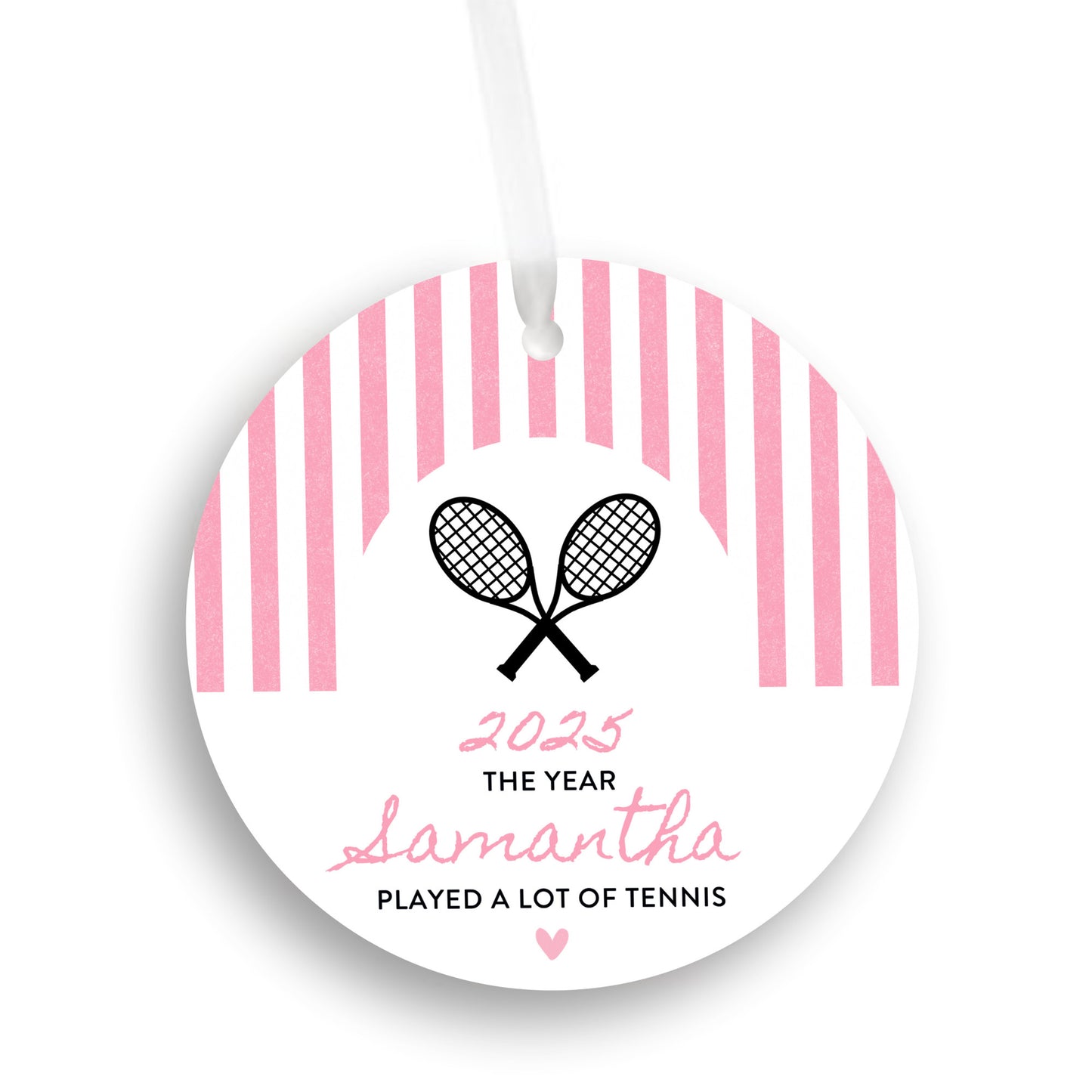 Personalized Tennis Ornament