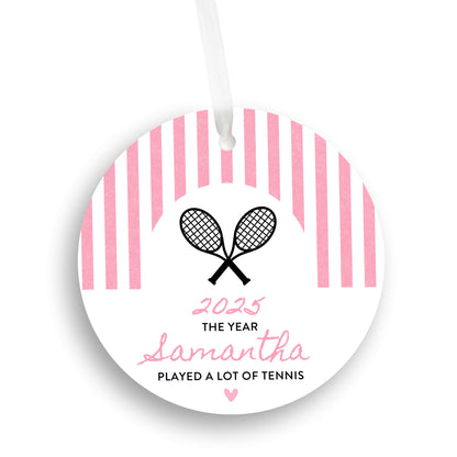 Personalized Tennis Ornament